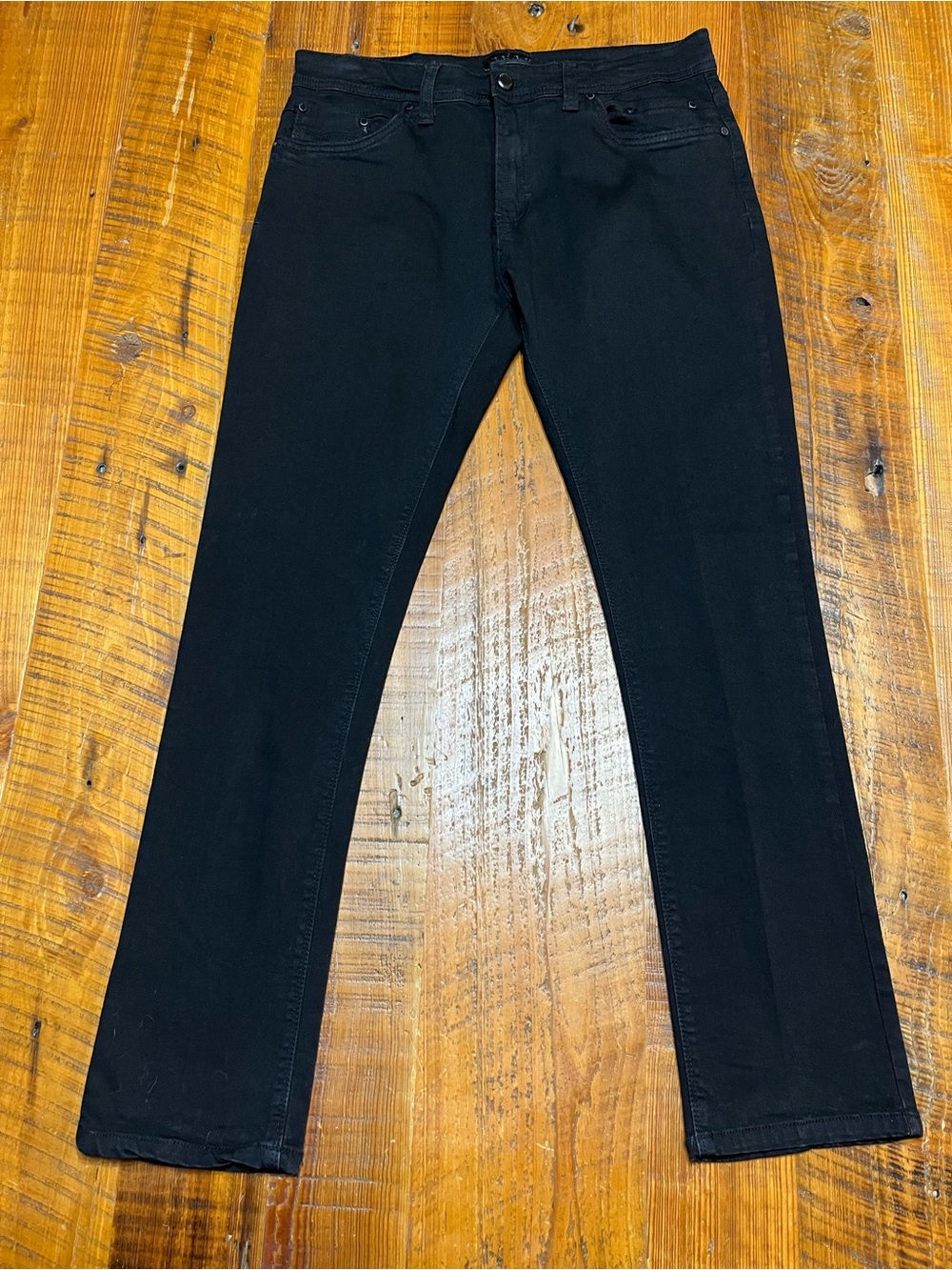 Steve’s Jeans Alec Slim Fit Stretch Denim in Black Size 33x30